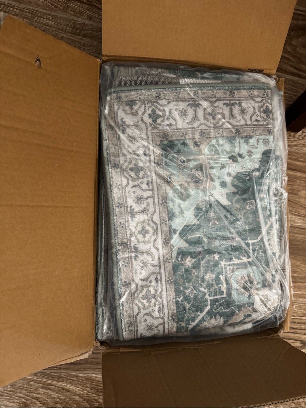 Brand New Teal Traditional Kitchen Rugs (Set of 3) new